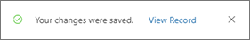 Changes saved pop-up announcement Changes saved pop-up announcement.