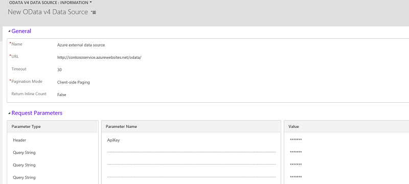 Virtual entity data source record.