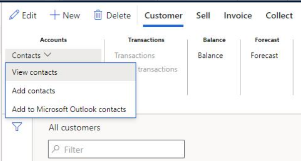 Known problem with Add Contact.