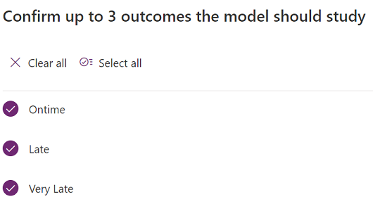 Confirming outcomes.