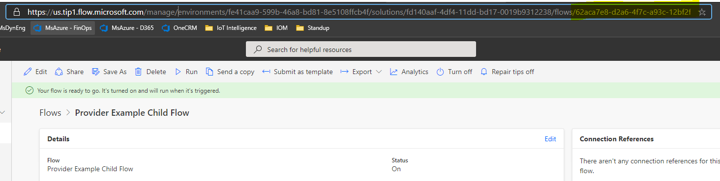 Screenshot of how to find unique identifier.