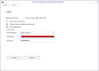 Screenshot of the Configuration Sign in page.