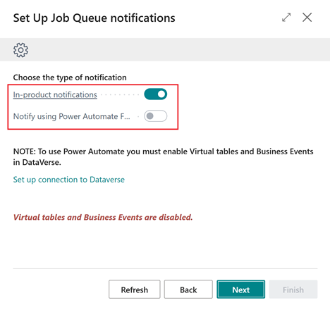 Step where you choose how to send notifications. Step where you choose how to send notifications.