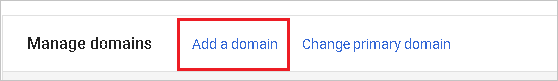 G Suite Add Domain