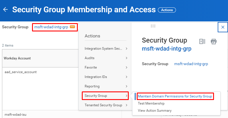 Screenshot of Select Maintain Domain Permissions.