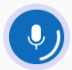 dictation record button with processing indicator and VU meter