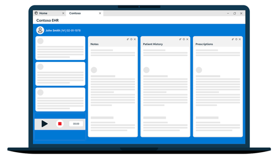 Dragon Copilot web UI