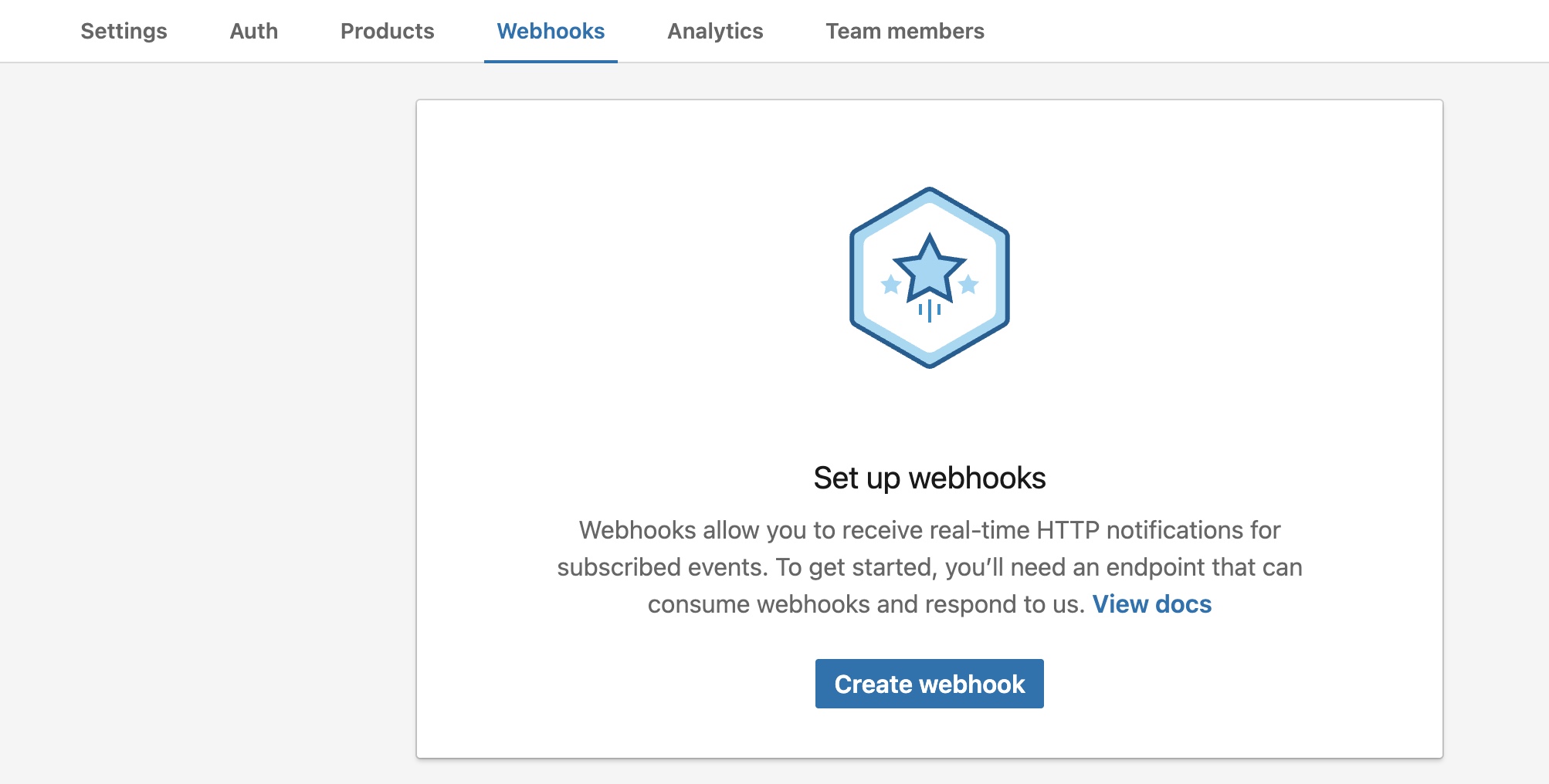 create webhook
