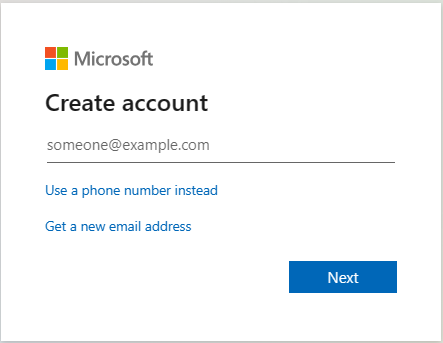 Screenshot of the Microsoft Intune Trial account sign up web page.