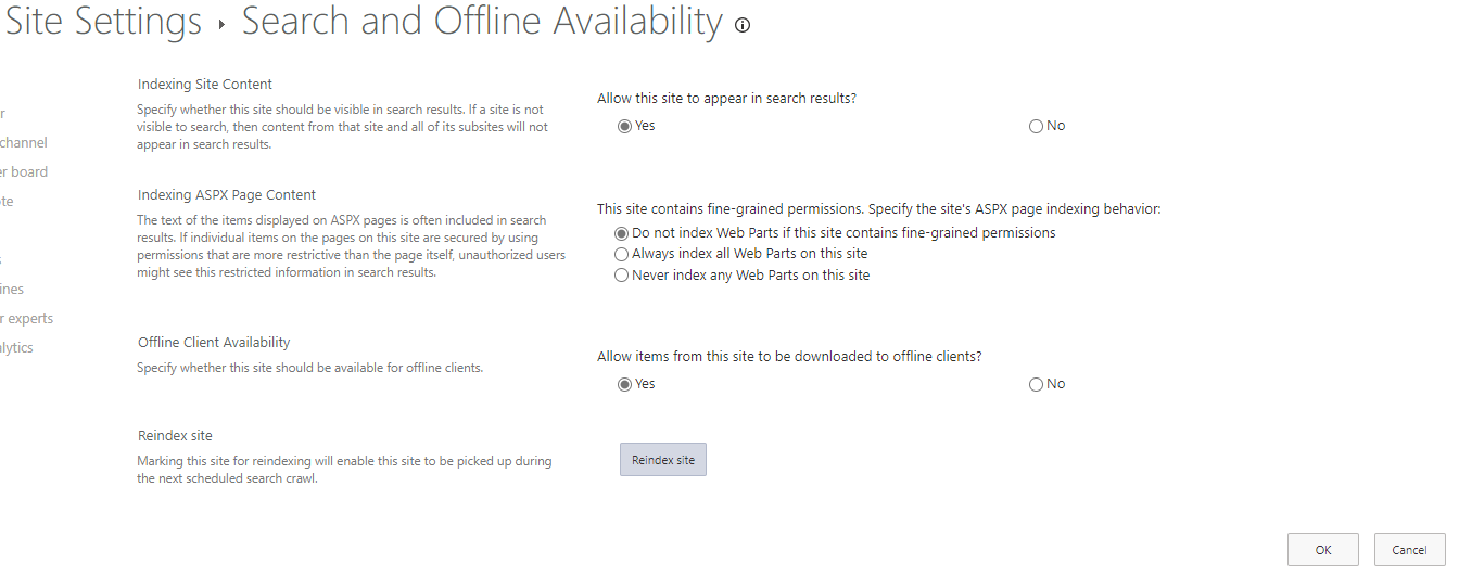 Search and offline availability.