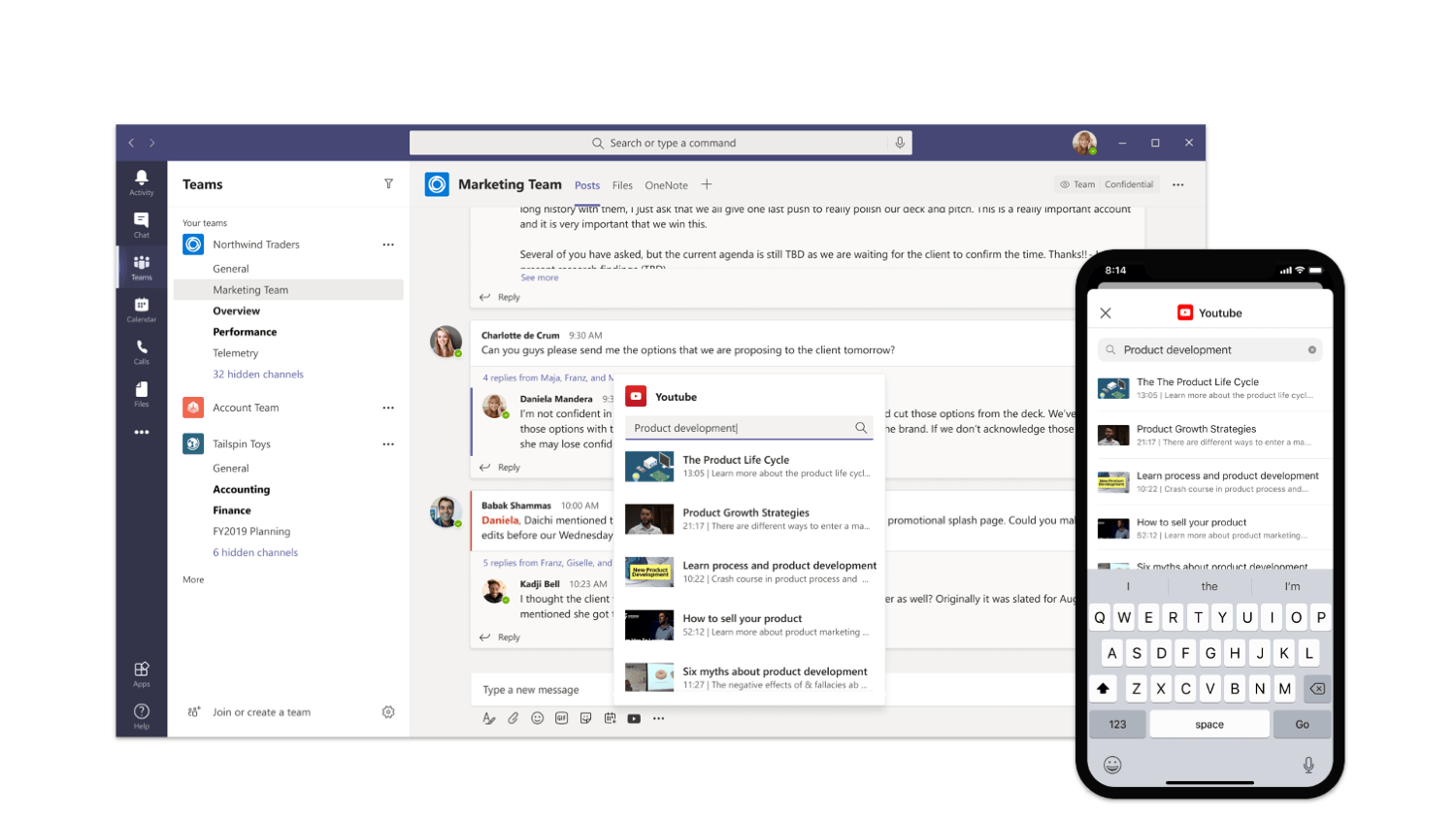 Custom messaging extension integrated in Microsoft Teams