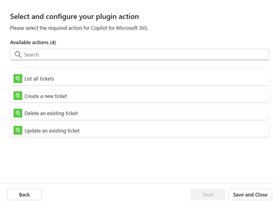 Select API tools to enable.