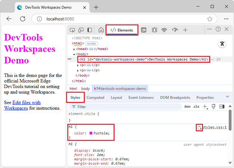 The 'mapped file' icon, a page with two-way arrows
