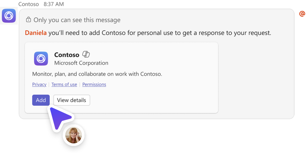 The image shows a consent dialog box for desktop