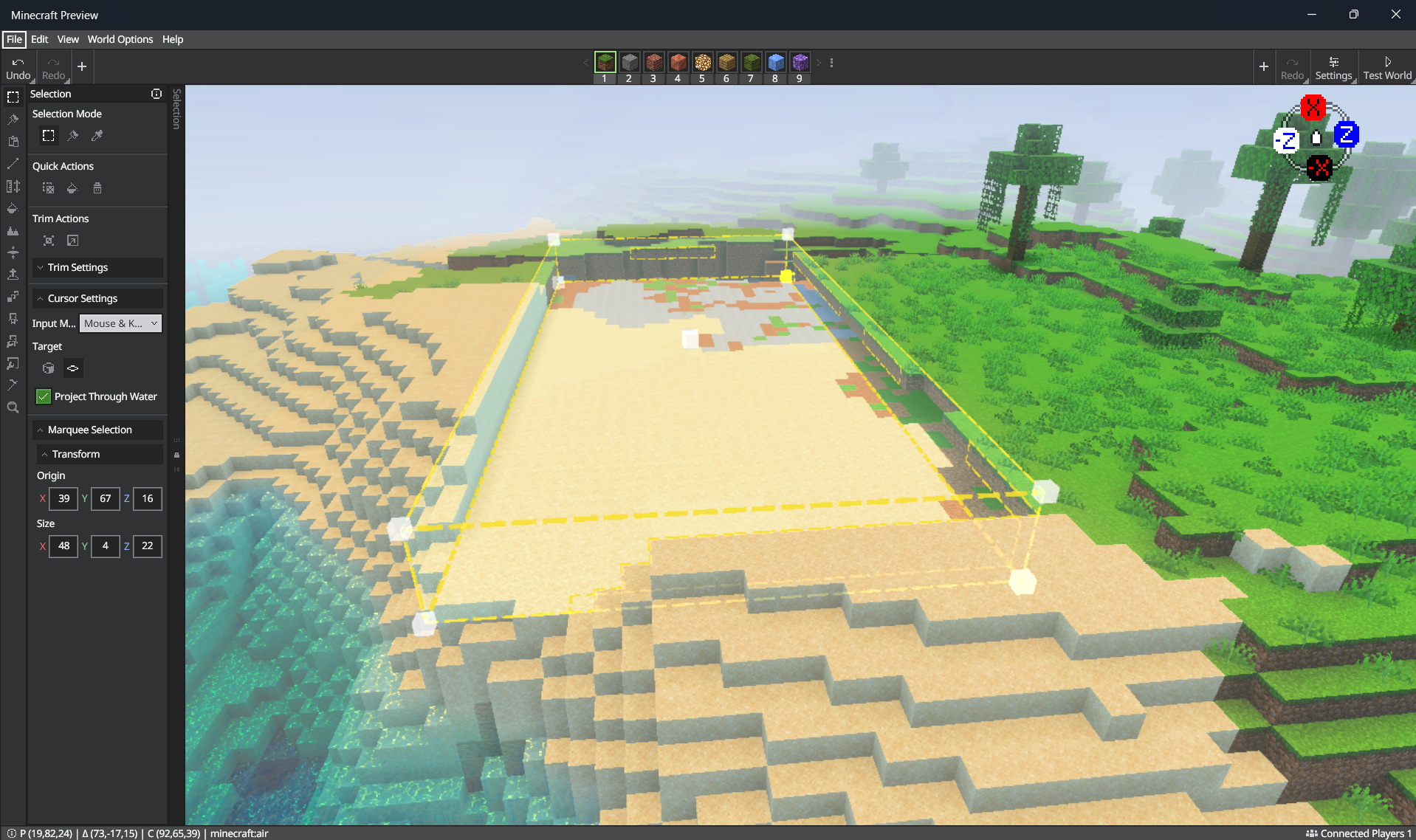Excavate some space for the monument
