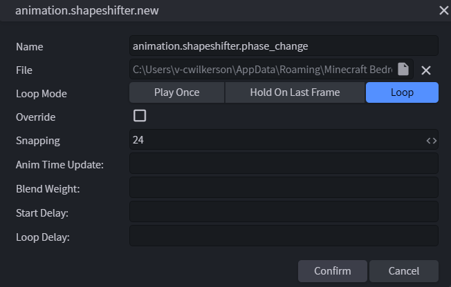 New Shapeshifter Animation