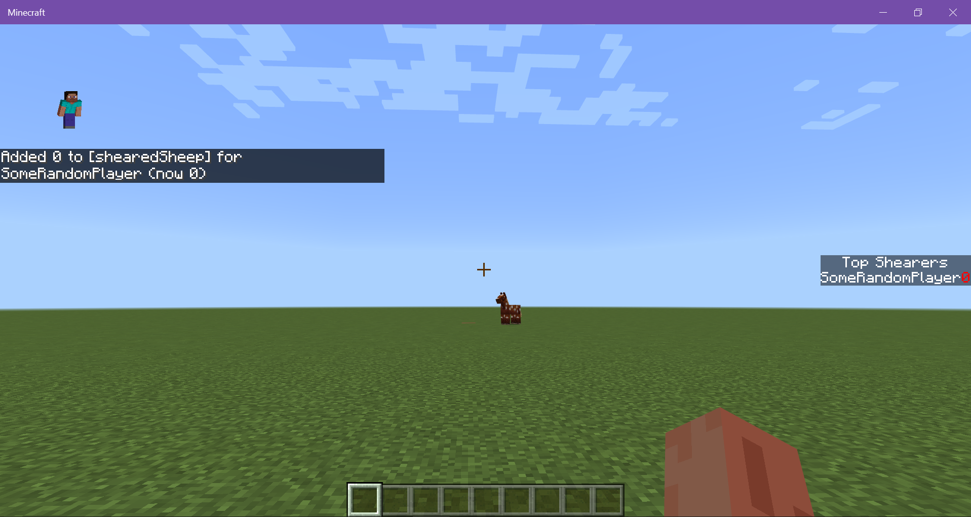 Image of a player name displayed in a sidebar