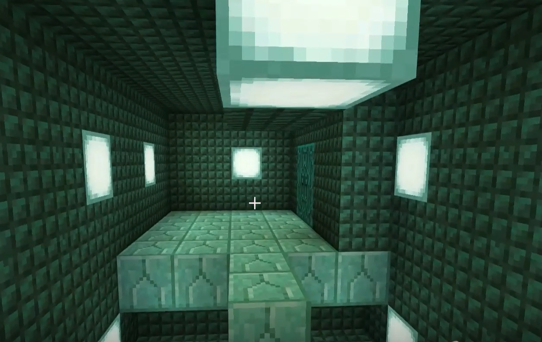 The sample parkour map's head hitters