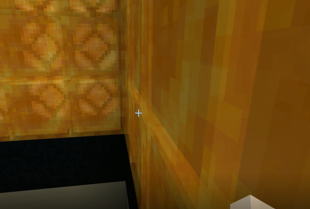The sample parkour map's honey jump challenge