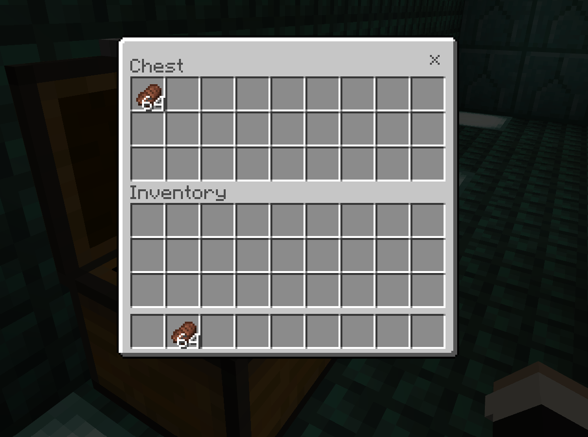 The sample parkour map's starting food.