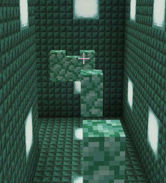 The sample parkour map's wall block jumping challenge