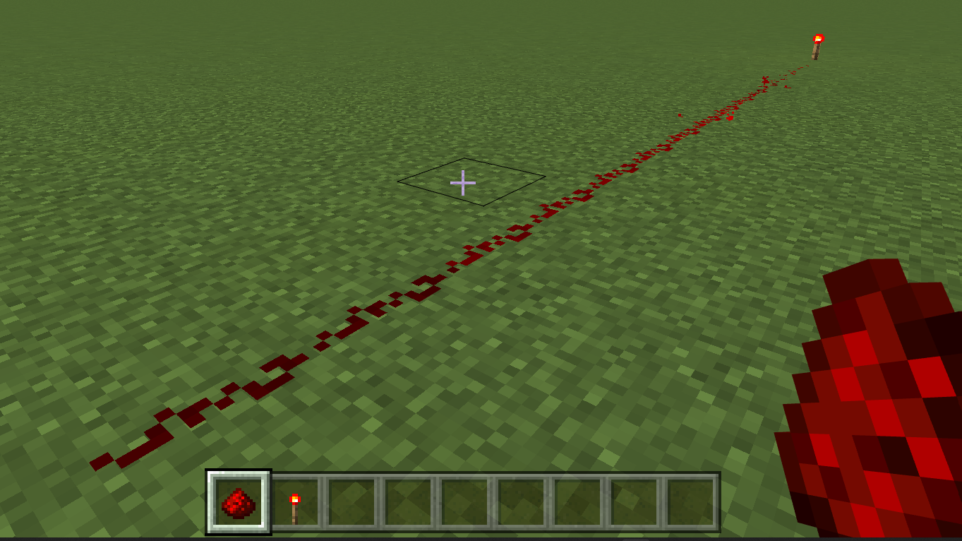 Image of a line showing diminishing signal strength