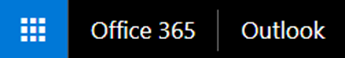 Header of the classic Outlook on the web toolbar with 'Office 365 | Outlook' as its title.