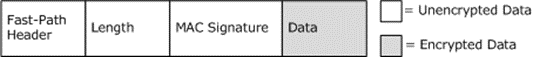 Non-FIPS fast-path packet layout Non-FIPS fast-path packet layout