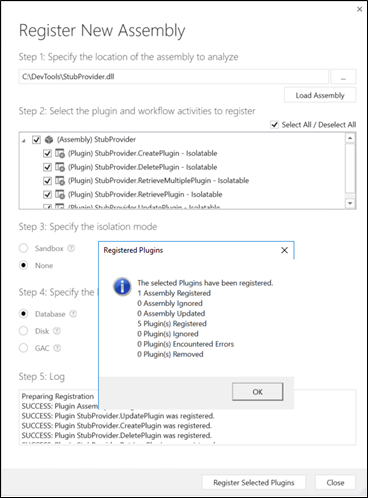 Register new assembly Register new assembly.