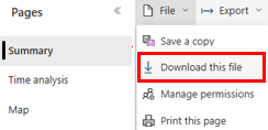 Screenshot of downloading this file.
