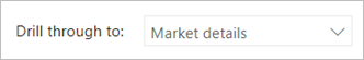 Screenshot showing a drillthrough slicer with no header.