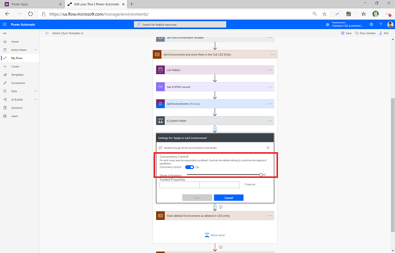 Configure concurrency in Foreach.