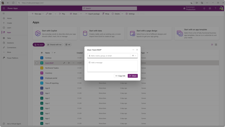 Simplified sharing modal. Simplified sharing modal.