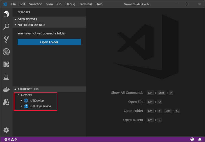 Use VS Code to view all IoT Edge devices in your IoT hub