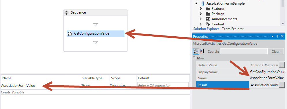 Set the Result property.