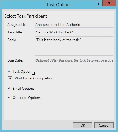 The screenshot shows how to modify the title and body of the task.
