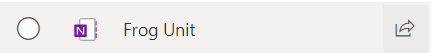 Screenshot of the Share button in Microsoft 365.