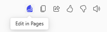 Screenshot of Edit in Pages option.