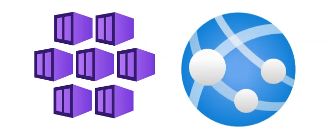 Screenshot of video showing Azure hosting icons.