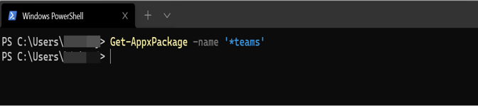 Command to check whether Windows 11 based device has Teams installed.