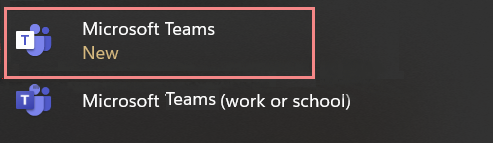 Verify the installation of the Teams app.