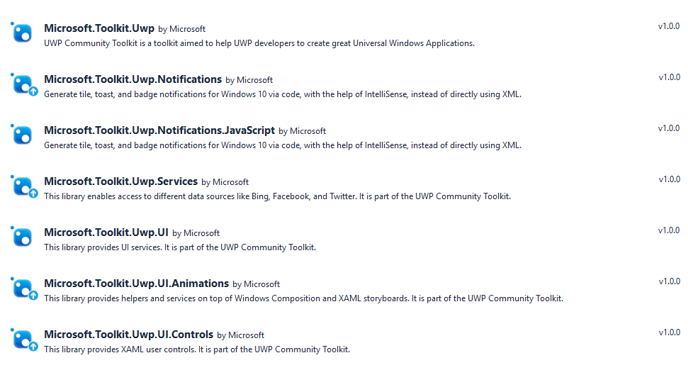 Nuget Packages NuGet packages