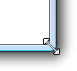 screen shot of a window corner with resize pointer