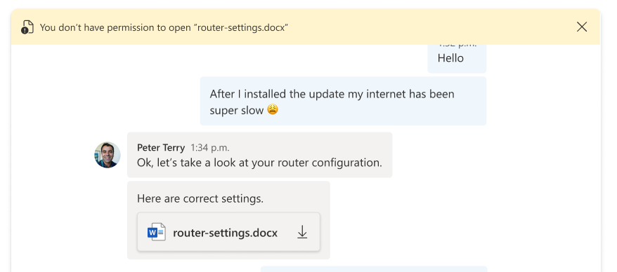 Screenshot that shows the File Download Error. File Download Error