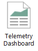 Icon representing a telemetry dashboard.