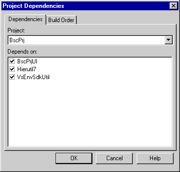 vsProjDependencies Project Dependencies