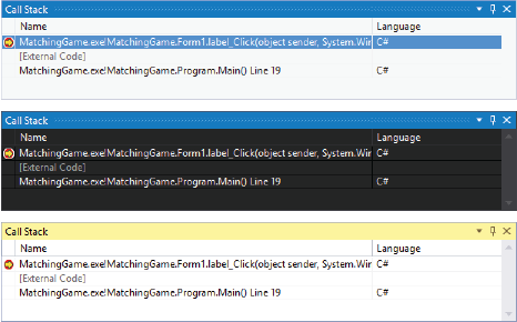 Grid control in Light, Dark, and Blue themes Grid control in Light (top), Dark (center), and Blue (bottom) themes