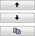 screen shot of up, down, and copy buttons