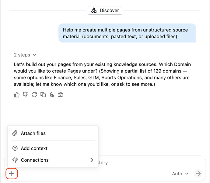 How to add external sources when bulk importing pages from Genie