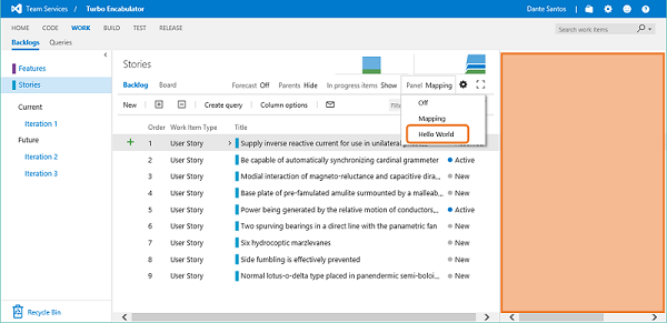 Product Backlog Custom Pane